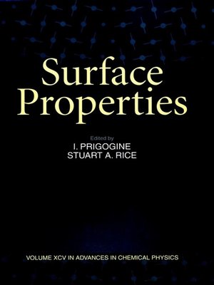 cover image of Advances in Chemical Physics, Surface Properties